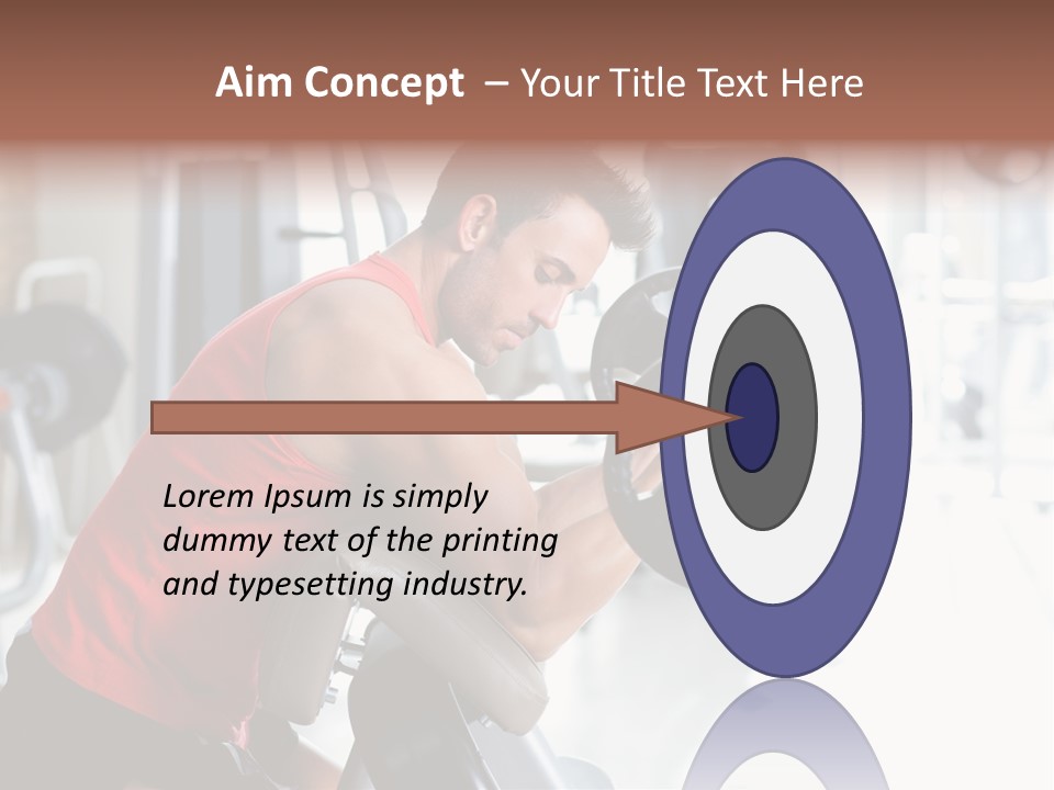 Adult Lifting Trainer PowerPoint Template