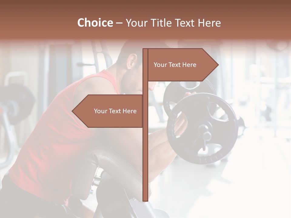 Adult Lifting Trainer PowerPoint Template