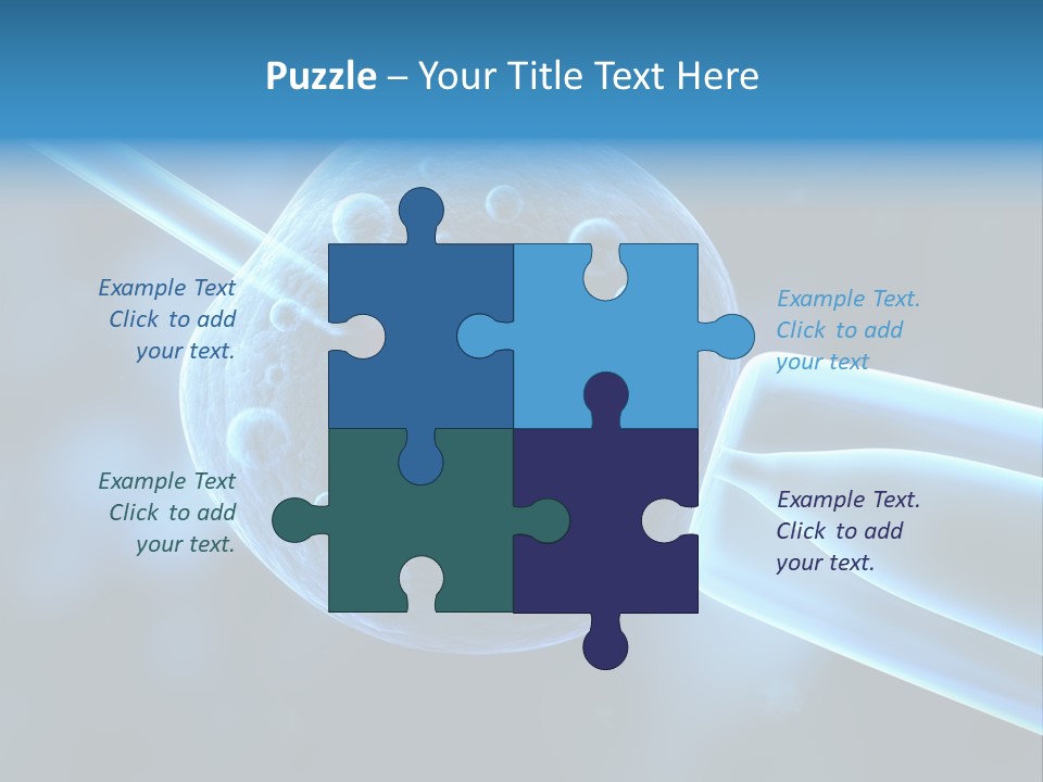 Clone Egg Biotope PowerPoint Template