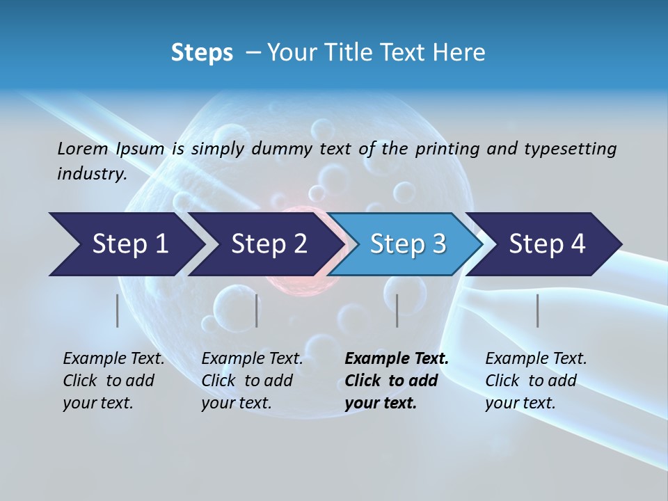 Clone Egg Biotope PowerPoint Template