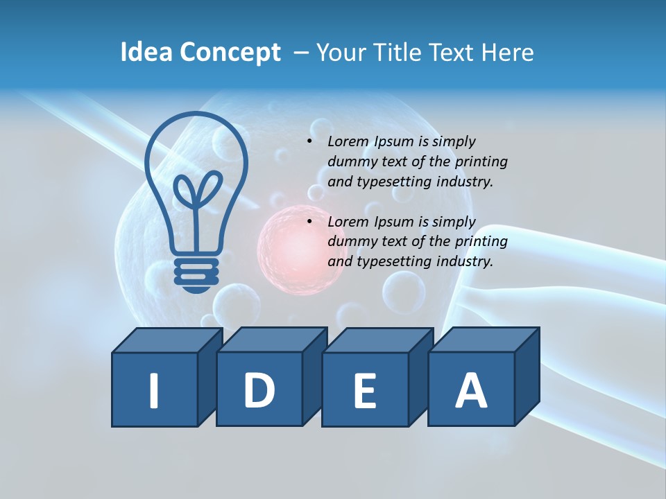 Clone Egg Biotope PowerPoint Template