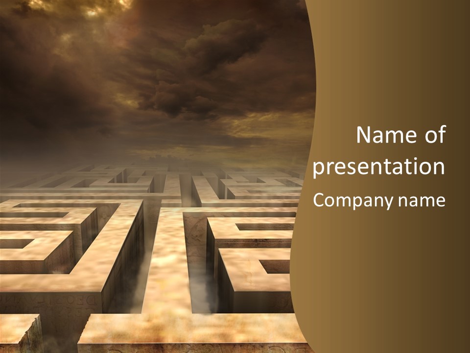 Labyrinth Search Discovery PowerPoint Template