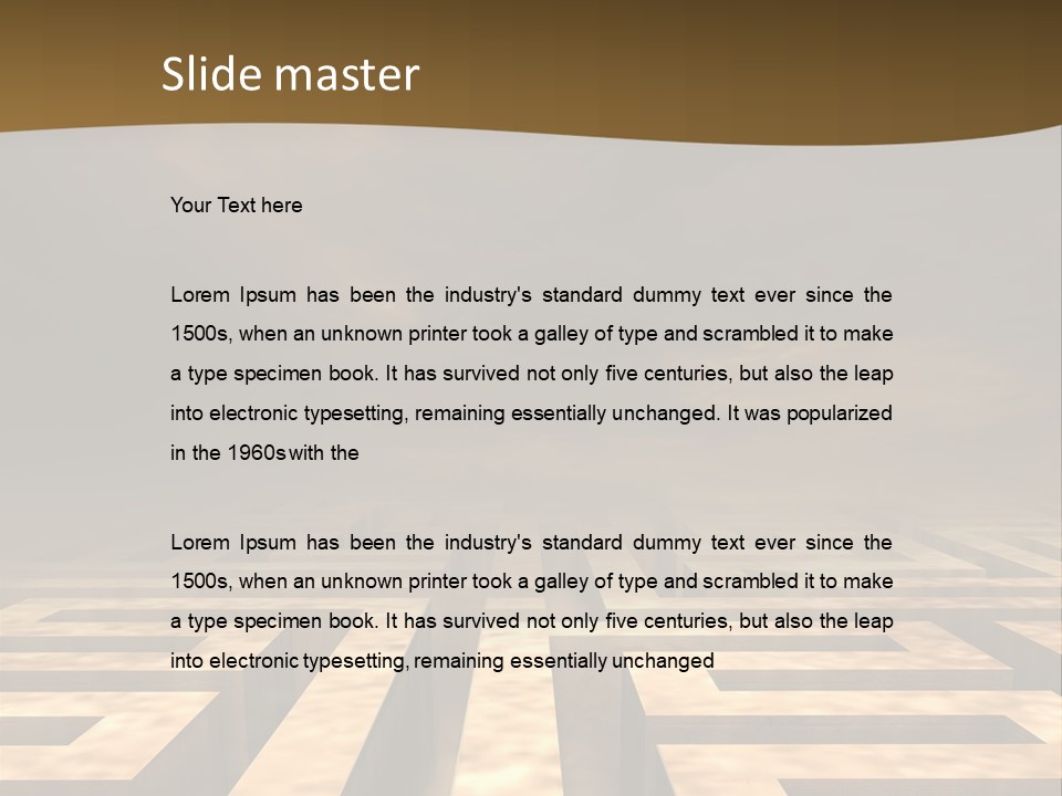 Labyrinth Search Discovery PowerPoint Template