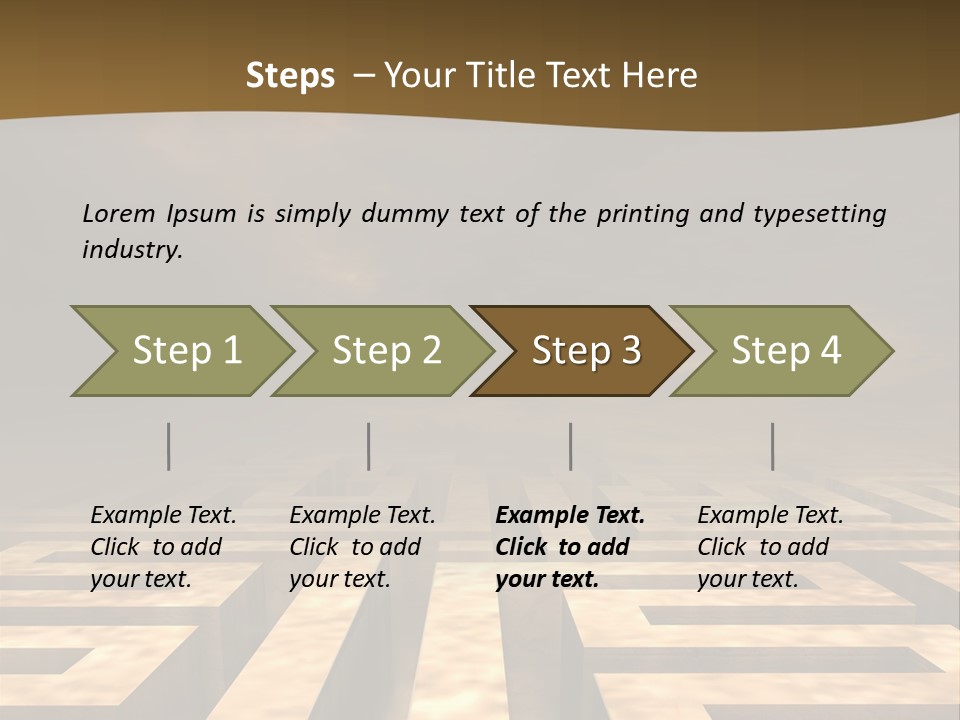 Labyrinth Search Discovery PowerPoint Template