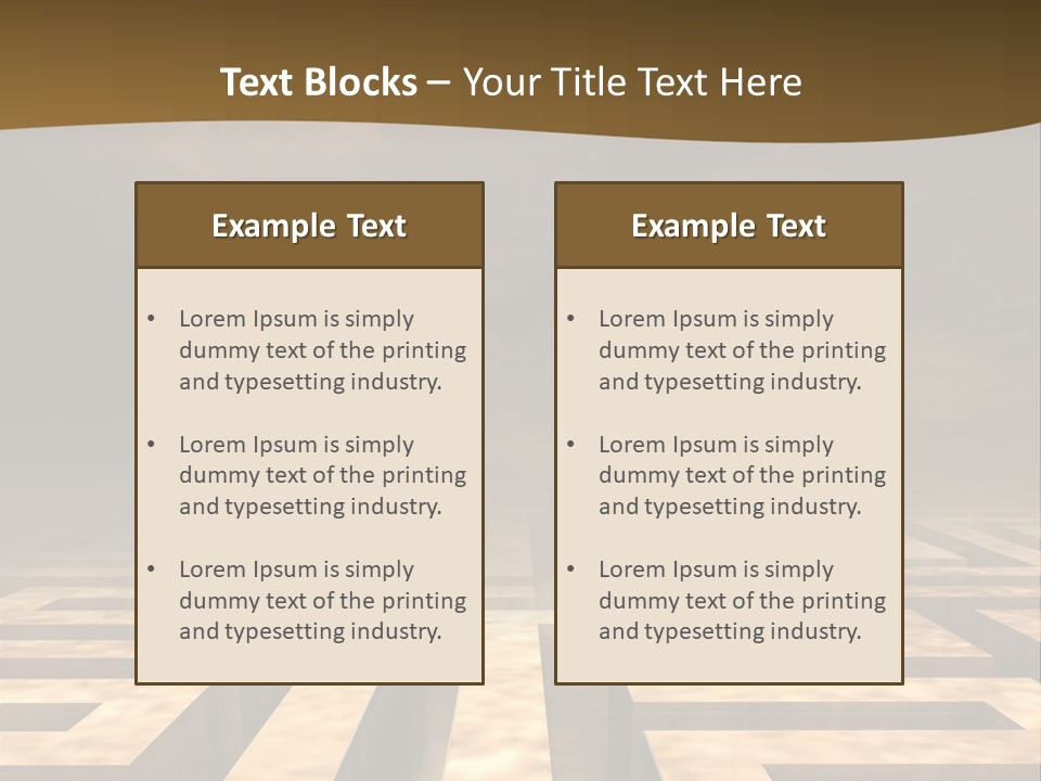 Labyrinth Search Discovery PowerPoint Template