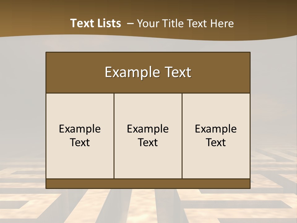 Labyrinth Search Discovery PowerPoint Template