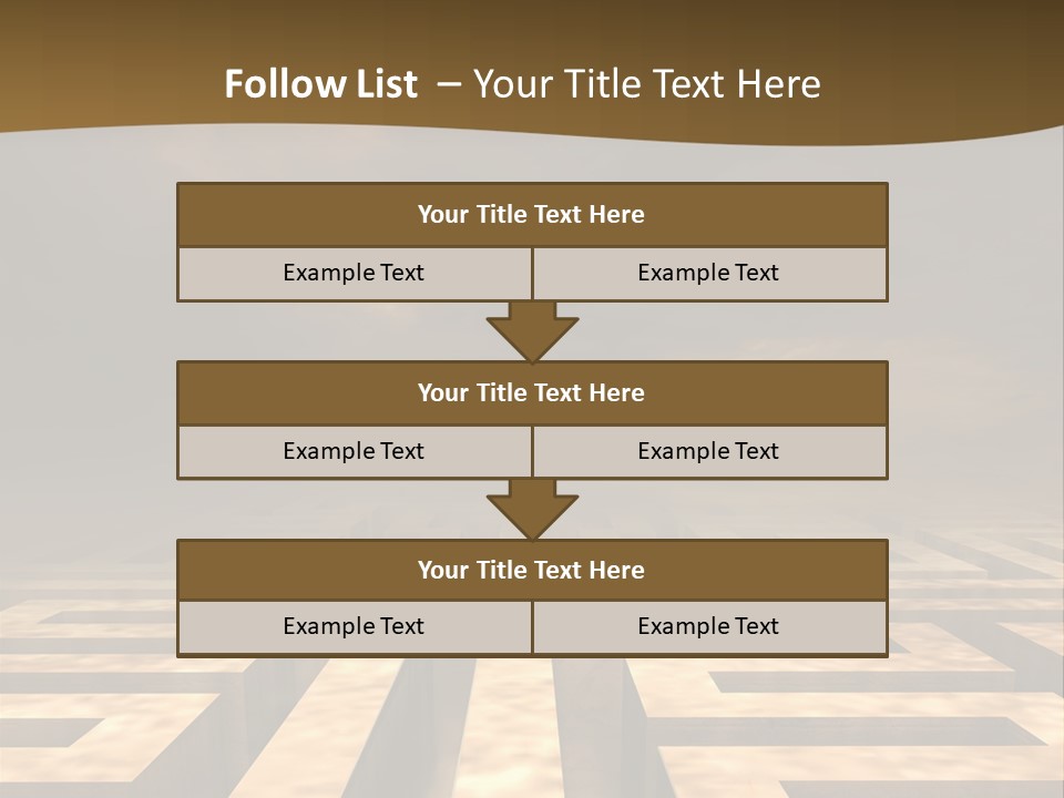 Labyrinth Search Discovery PowerPoint Template