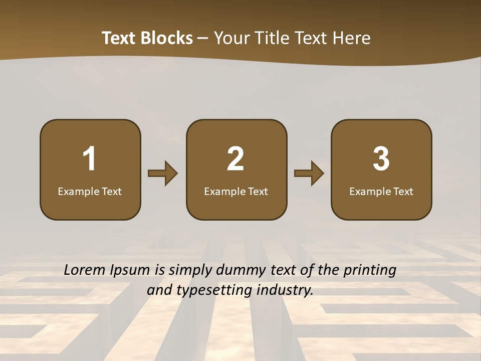 Labyrinth Search Discovery PowerPoint Template