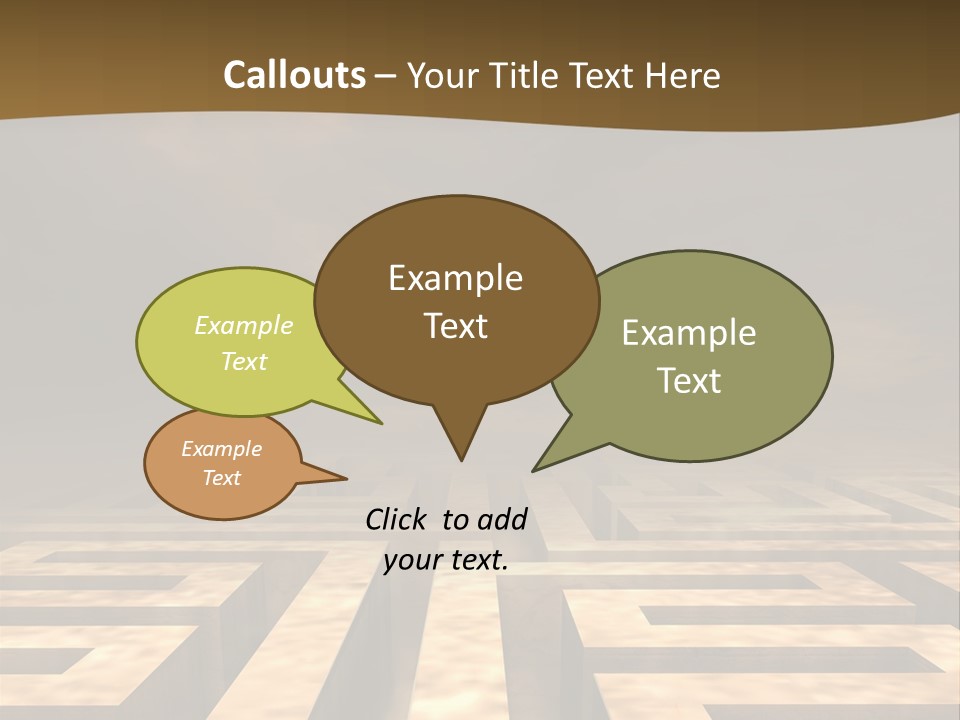 Labyrinth Search Discovery PowerPoint Template