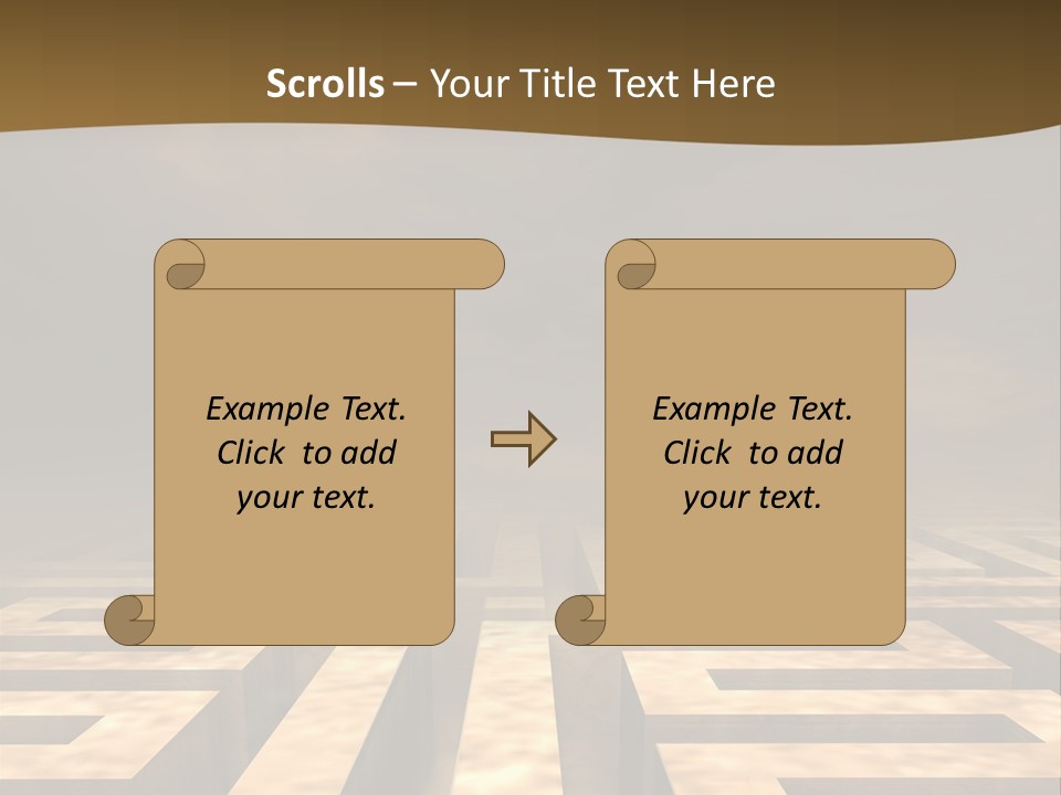 Labyrinth Search Discovery PowerPoint Template