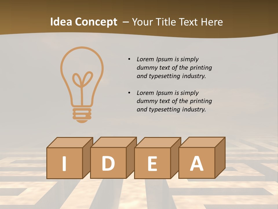 Labyrinth Search Discovery PowerPoint Template