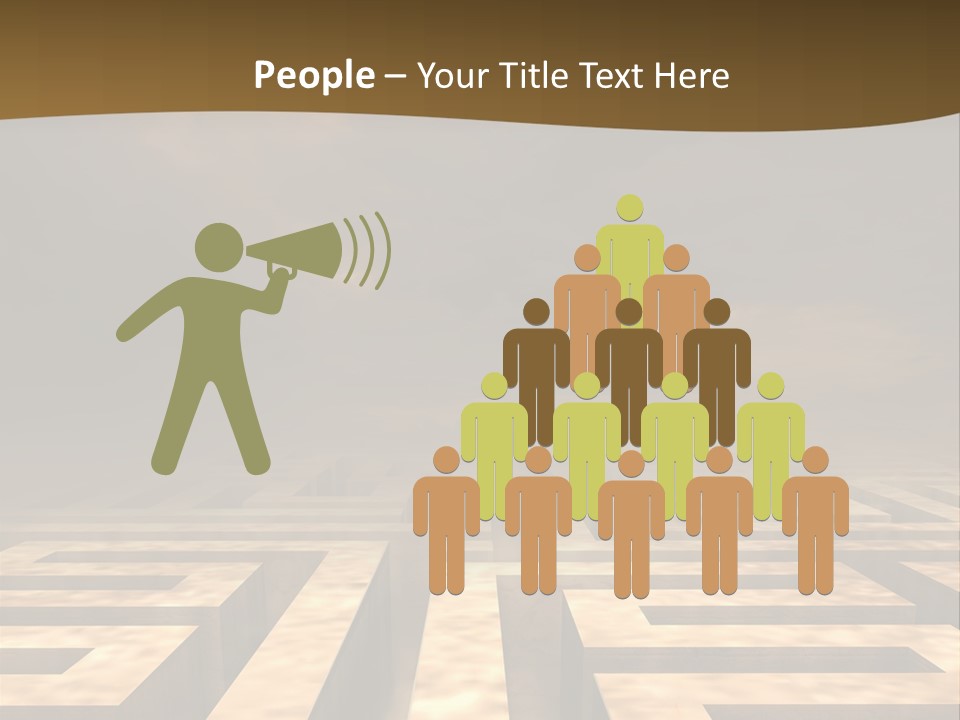 Labyrinth Search Discovery PowerPoint Template