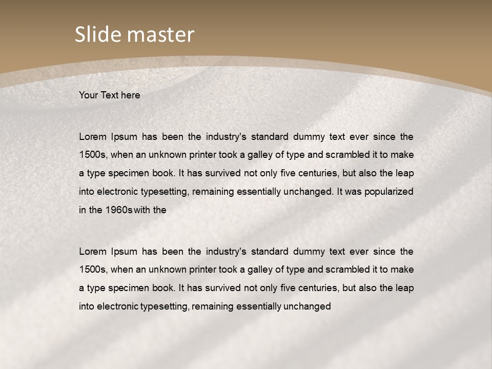 Pattern Sand Simplicity PowerPoint Template