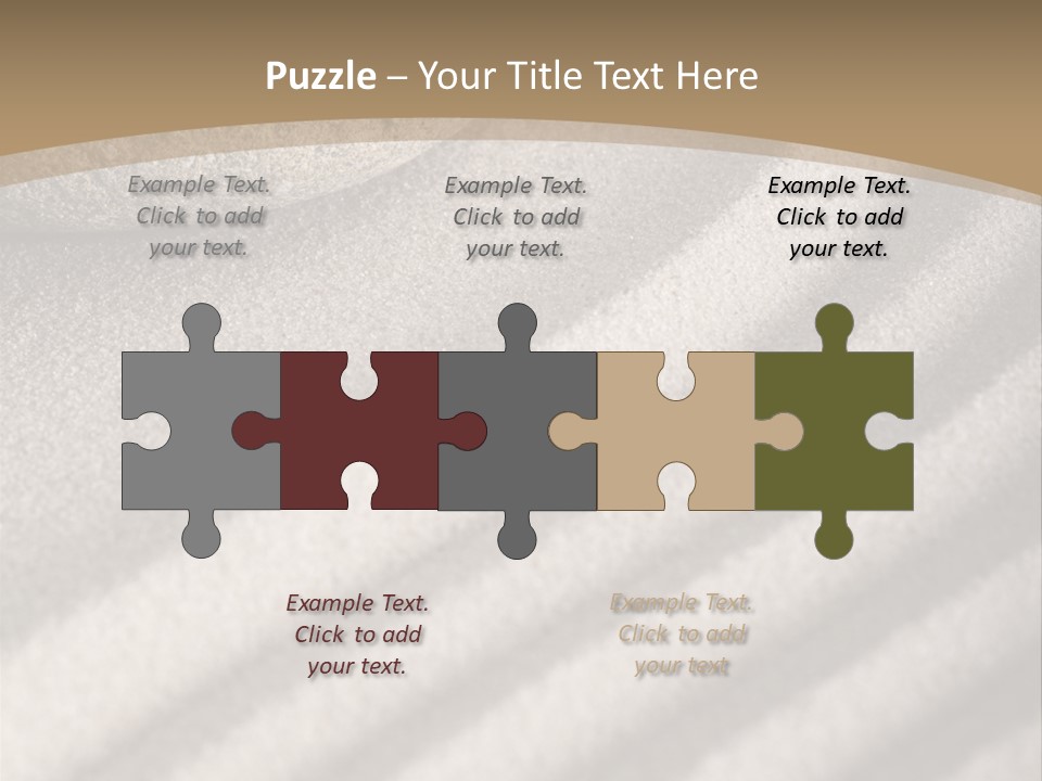 Pattern Sand Simplicity PowerPoint Template