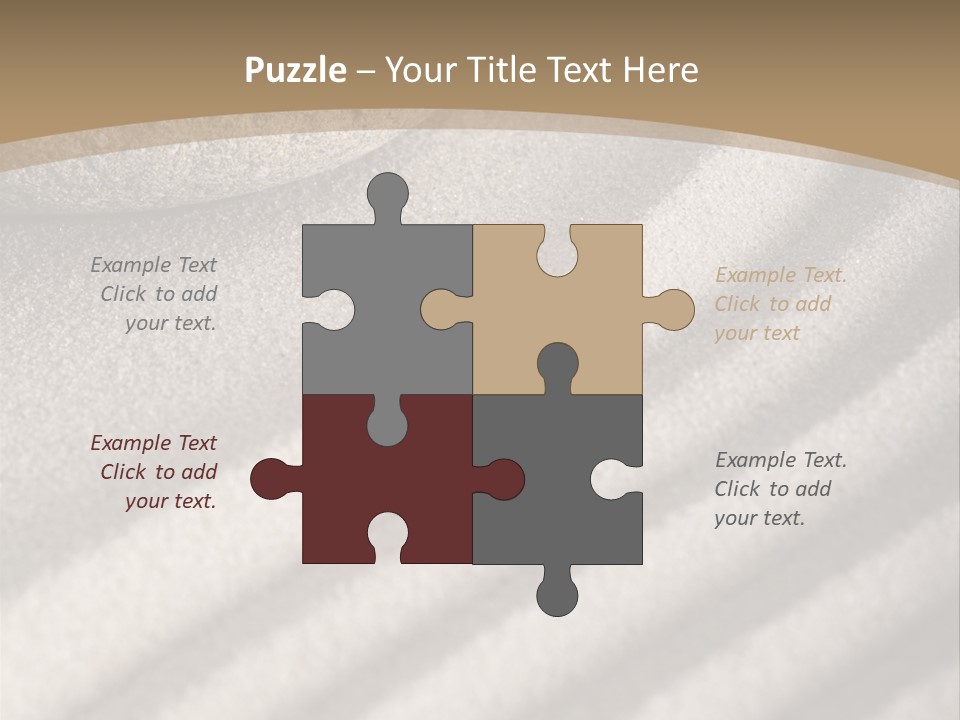 Pattern Sand Simplicity PowerPoint Template