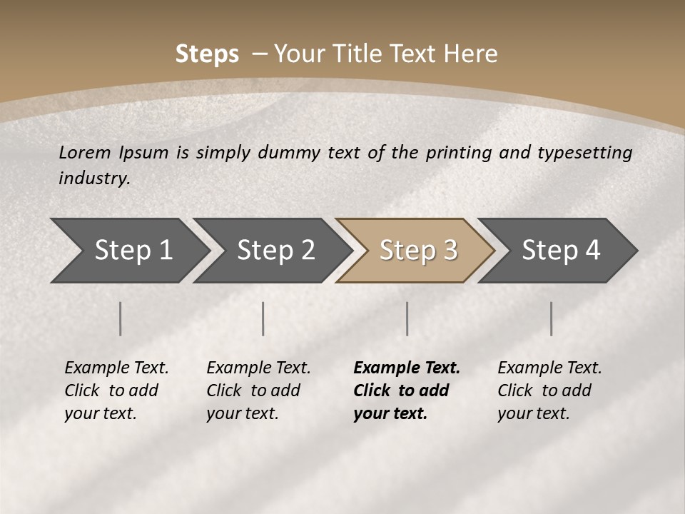 Pattern Sand Simplicity PowerPoint Template