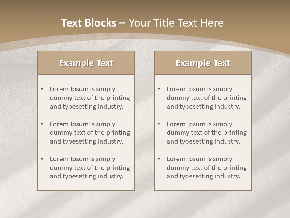 Pattern Sand Simplicity PowerPoint Template