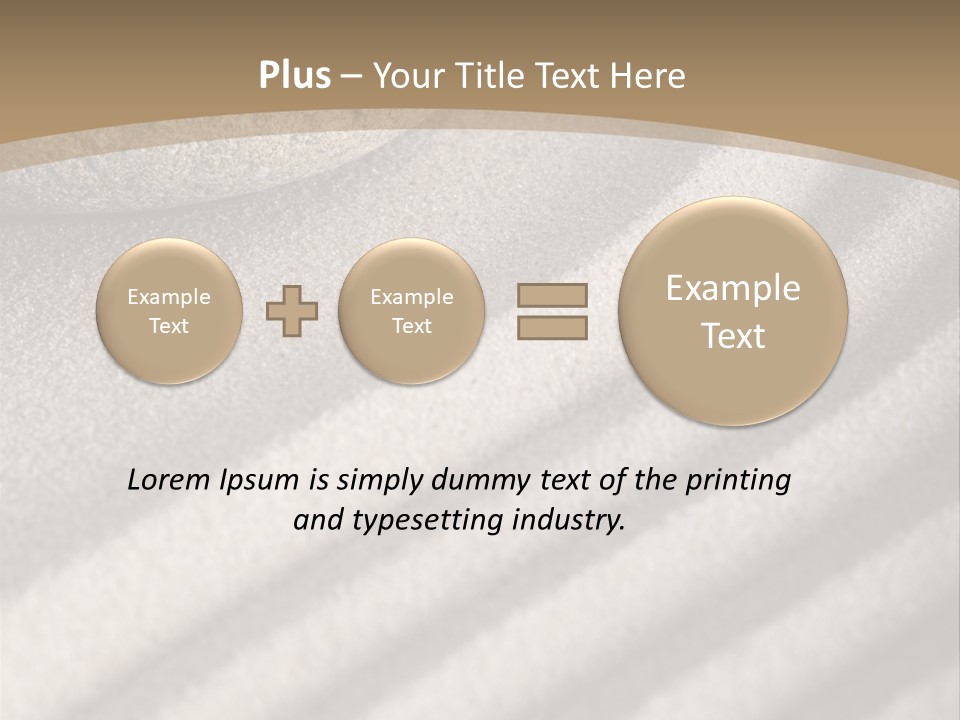 Pattern Sand Simplicity PowerPoint Template