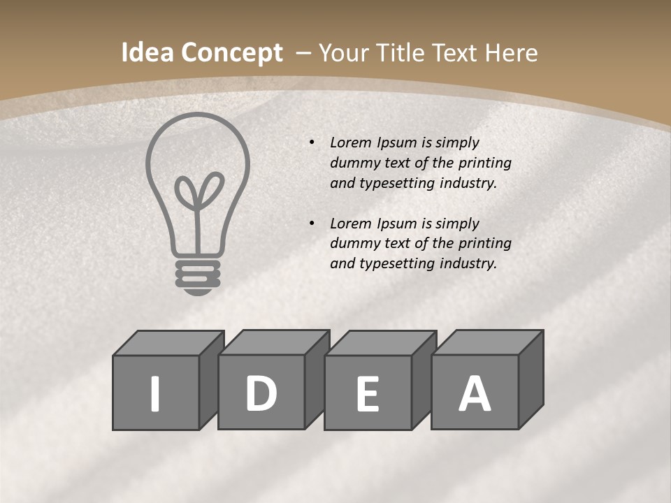 Pattern Sand Simplicity PowerPoint Template