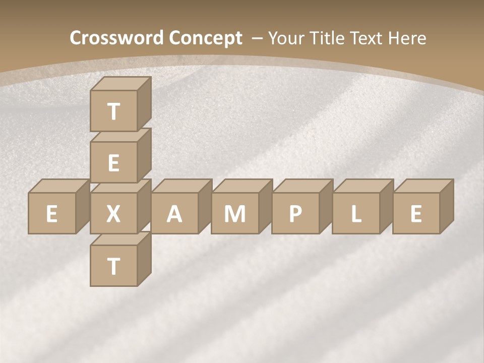 Pattern Sand Simplicity PowerPoint Template
