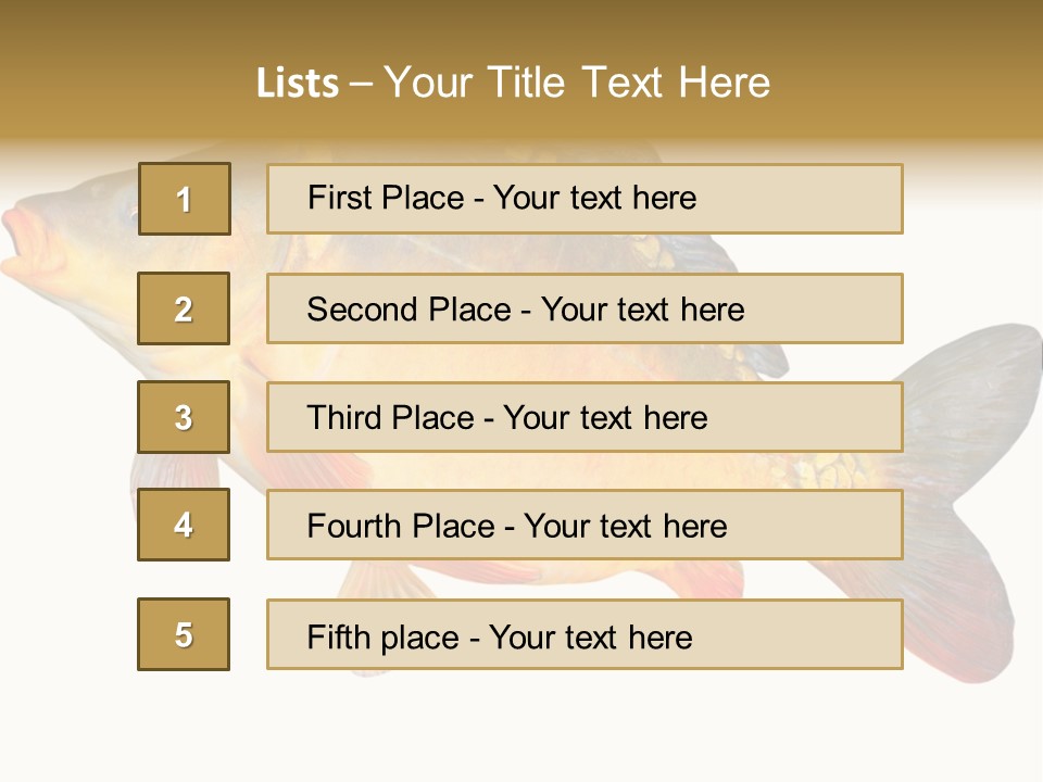 Carp Omega  Marine Life PowerPoint Template