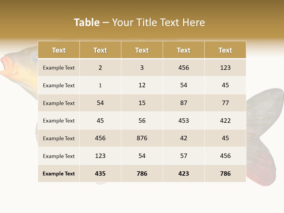 Carp Omega  Marine Life PowerPoint Template