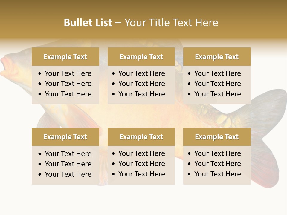 Carp Omega  Marine Life PowerPoint Template