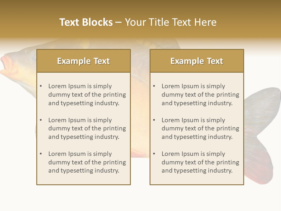 Carp Omega  Marine Life PowerPoint Template