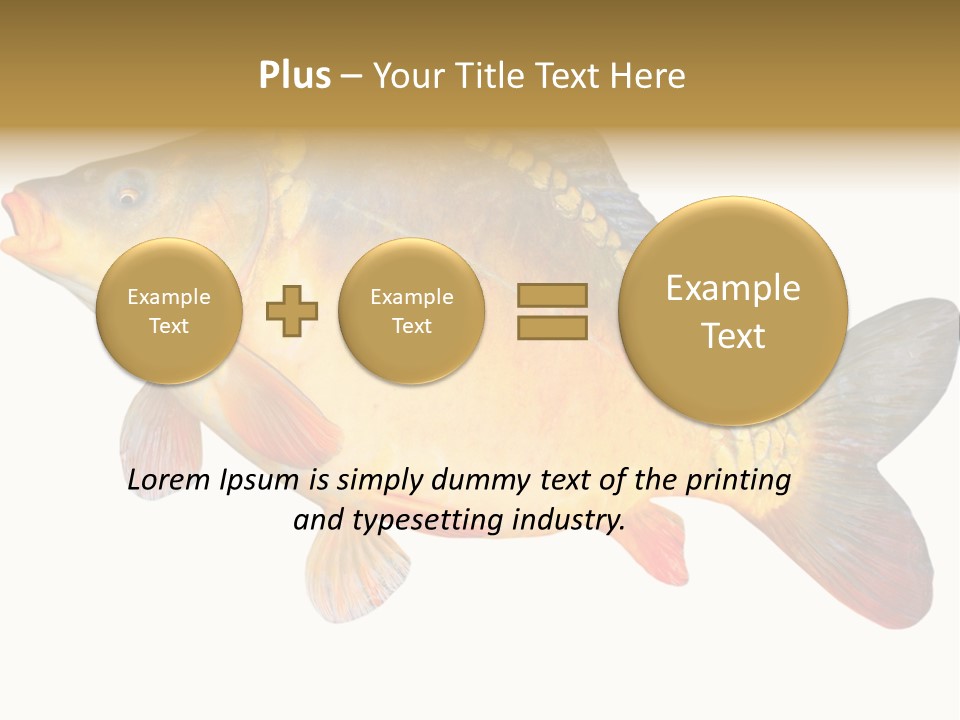 Carp Omega  Marine Life PowerPoint Template