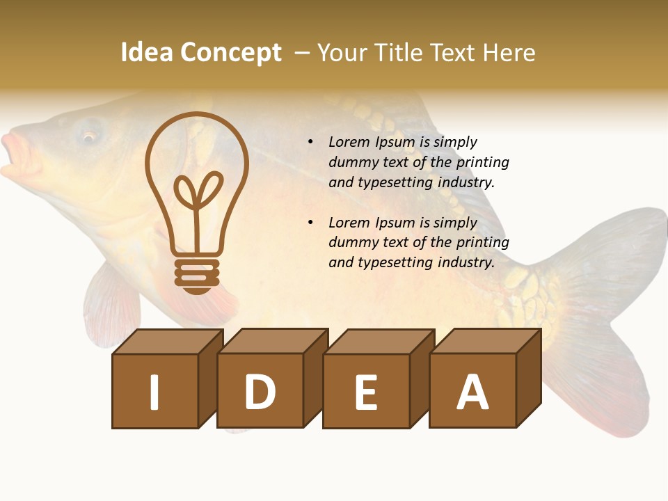 Carp Omega  Marine Life PowerPoint Template