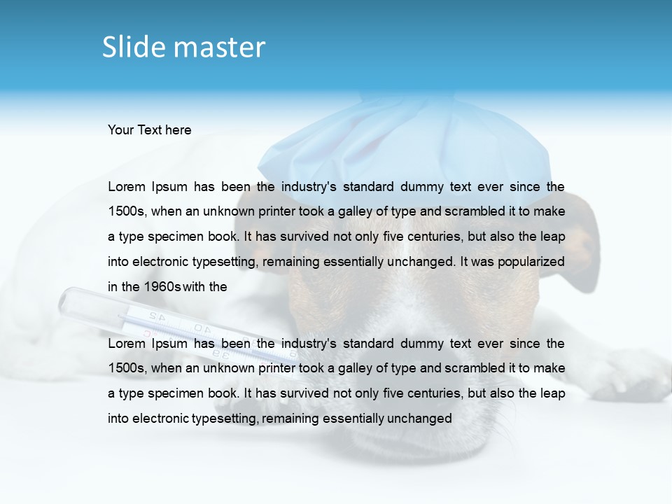 Fur Humorously Thermometer PowerPoint Template