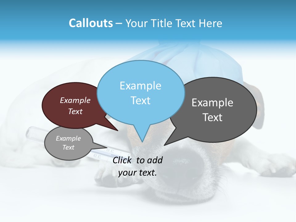 Fur Humorously Thermometer PowerPoint Template