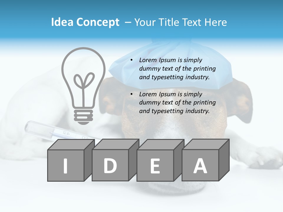 Fur Humorously Thermometer PowerPoint Template