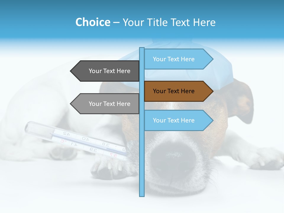 Fur Humorously Thermometer PowerPoint Template