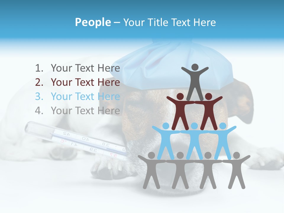 Fur Humorously Thermometer PowerPoint Template