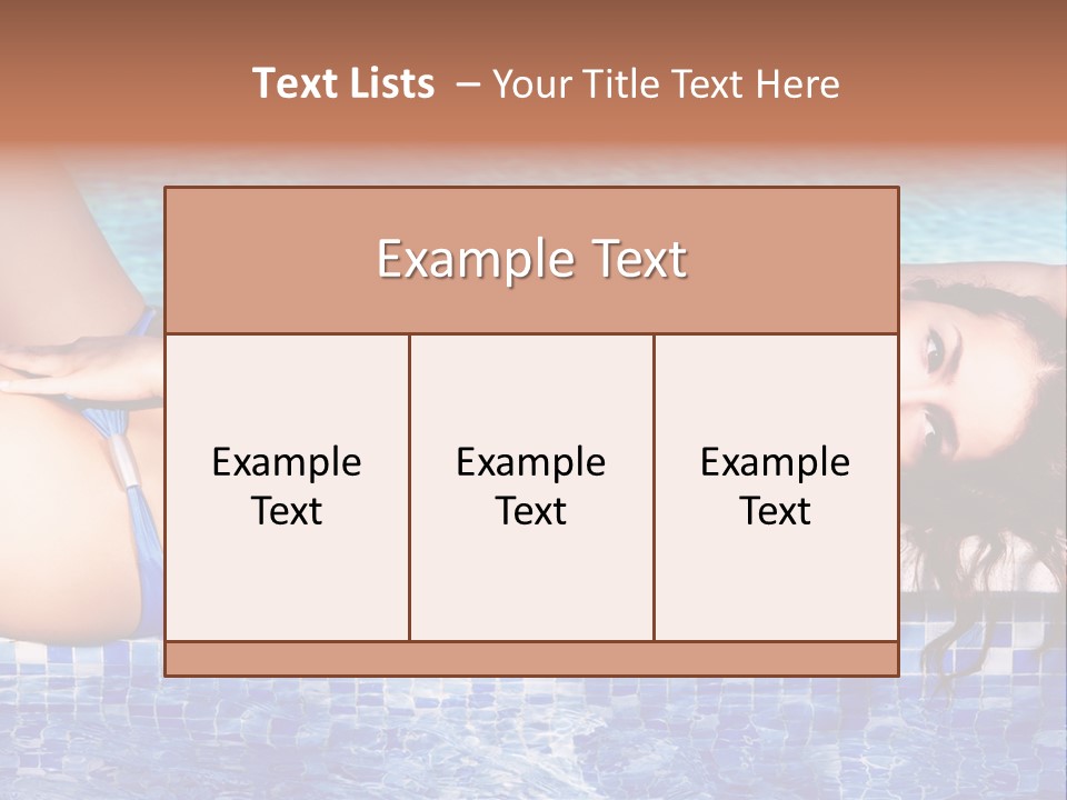 Fashion Recreation Sensual PowerPoint Template