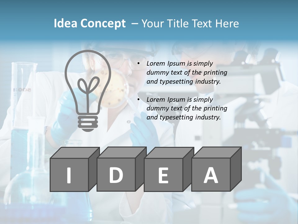 Bacterium Sample Working PowerPoint Template