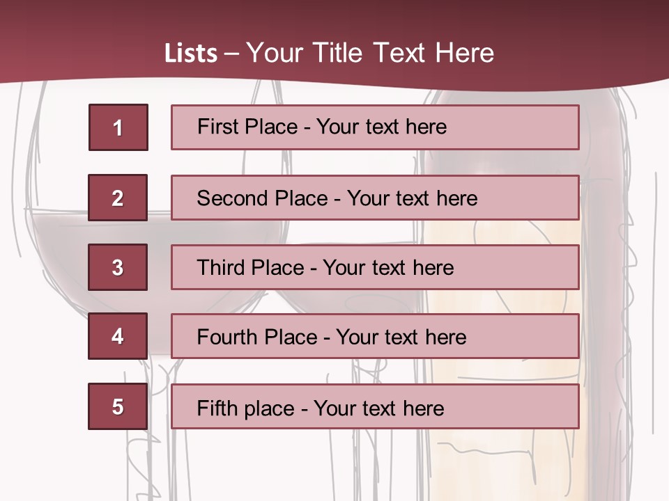 Party Beverage Marker PowerPoint Template