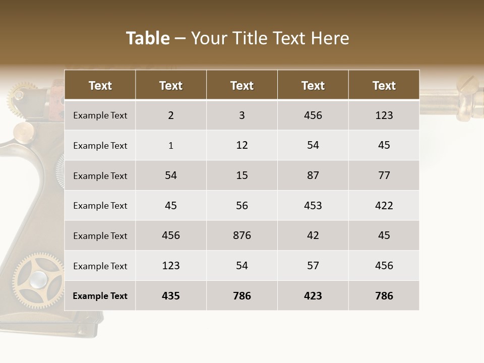 Mad Futuristic Handgun PowerPoint Template