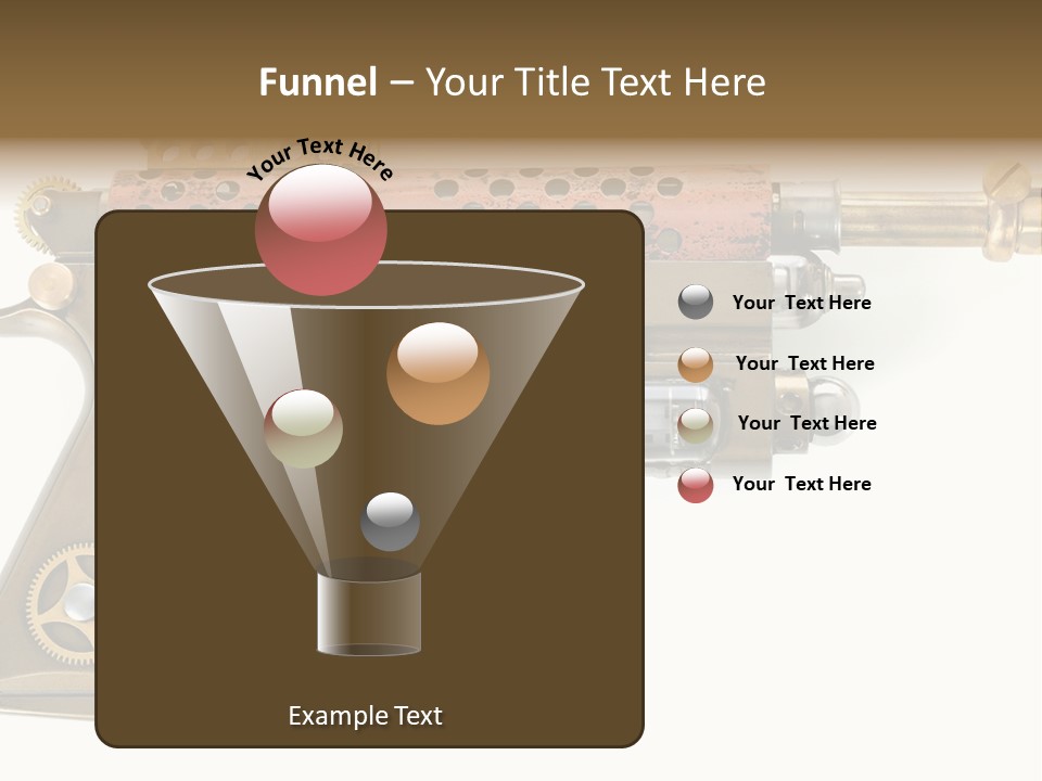 Mad Futuristic Handgun PowerPoint Template