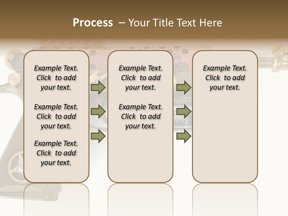 Mad Futuristic Handgun PowerPoint Template