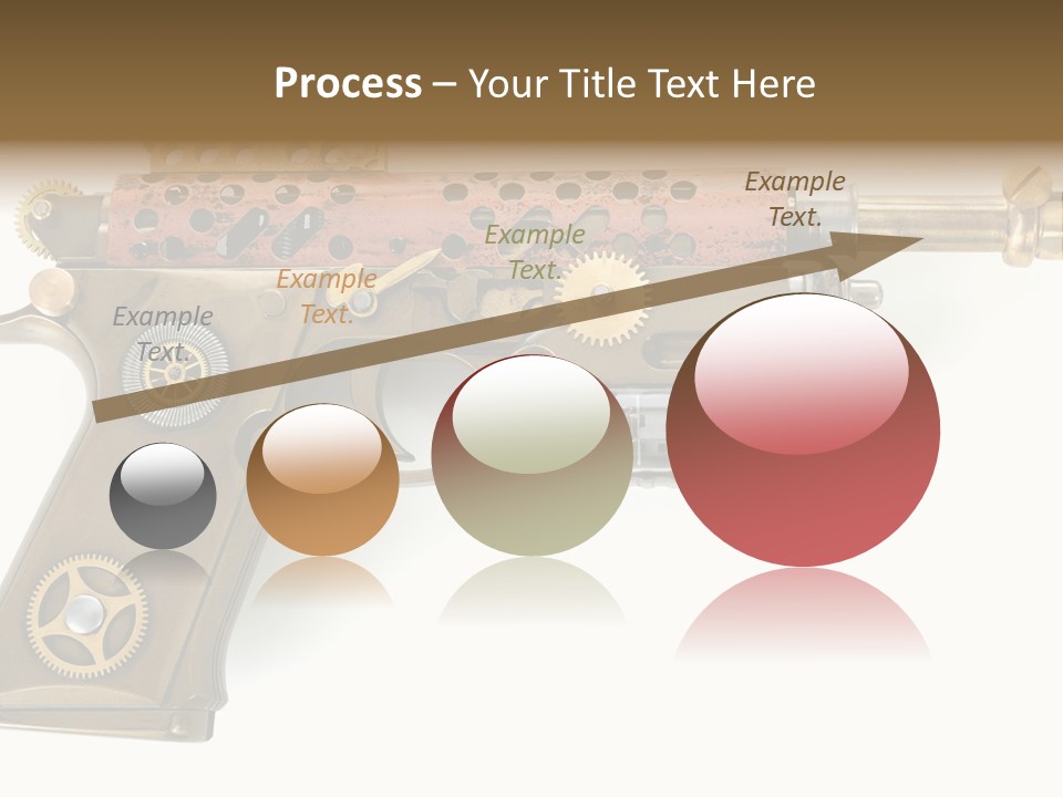 Mad Futuristic Handgun PowerPoint Template