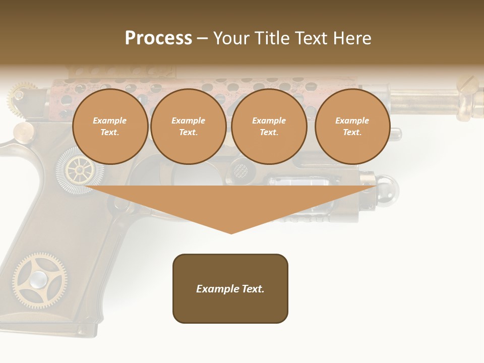 Mad Futuristic Handgun PowerPoint Template