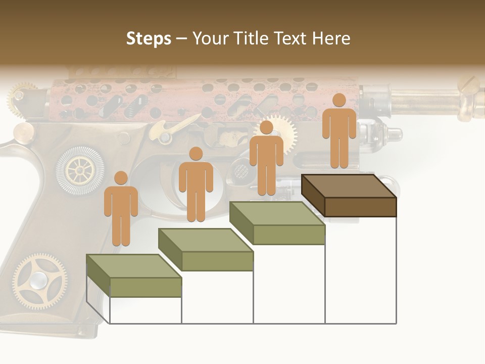 Mad Futuristic Handgun PowerPoint Template