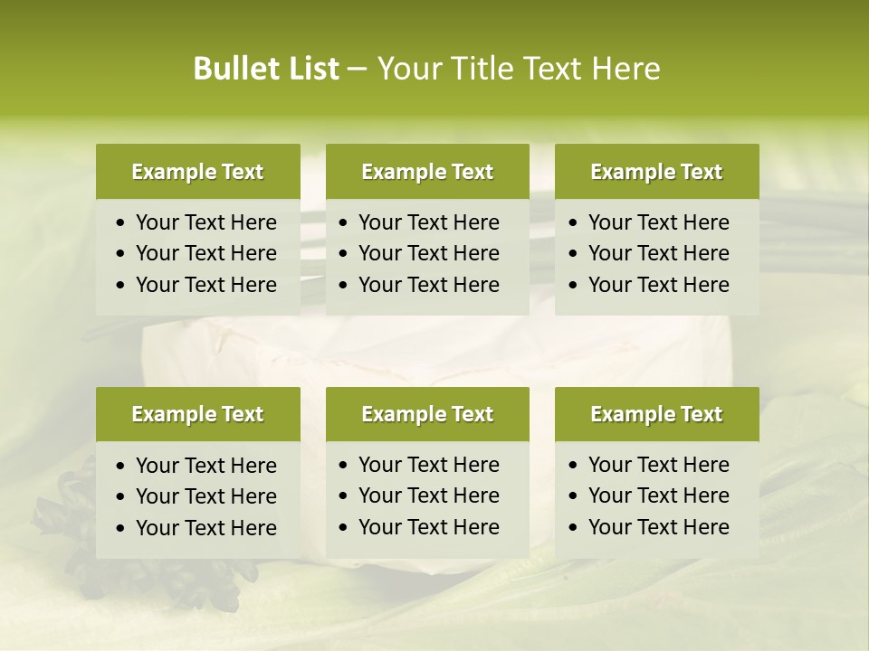 Macro Cargo Salad PowerPoint Template