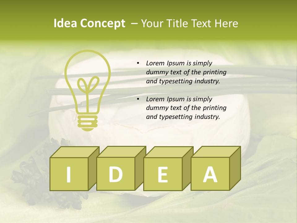 Macro Cargo Salad PowerPoint Template