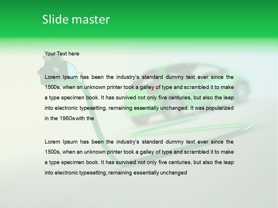 Charge Renewable Illustration PowerPoint Template