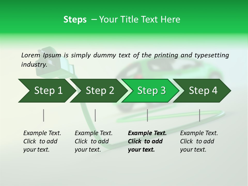 Charge Renewable Illustration PowerPoint Template