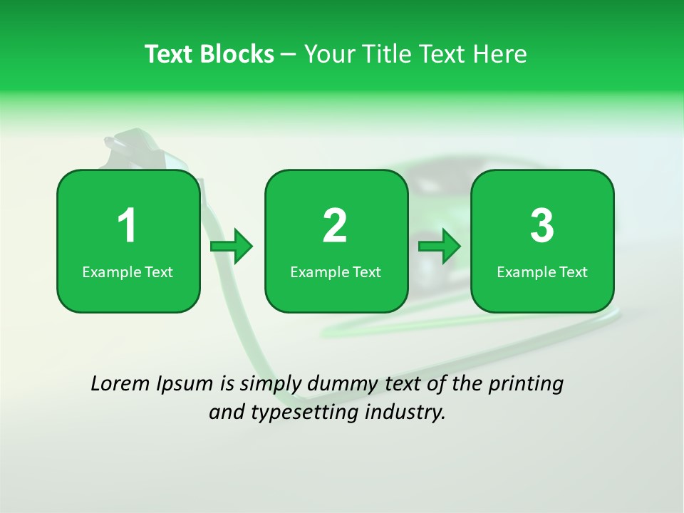 Charge Renewable Illustration PowerPoint Template