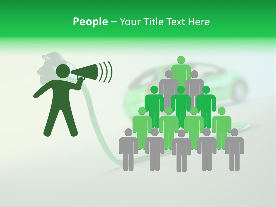 Charge Renewable Illustration PowerPoint Template